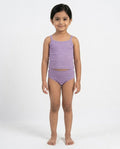 Naturally Dyed Cotton Brief Panty for Girls | Gentle Everyday Comfort | Full Coverage | Muted Lilac | Eco Hue