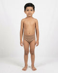 Naturally Dyed Cotton Brief for Boys | Gentle Everyday comfort | Full Coverage | Clay Brown | Eco Hue