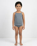 Naturally Dyed Cotton Camisole For Girls | Sleeveless | Gentle Everyday comfort | Luxe Gery | Eco Hue