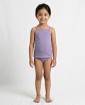Naturally Dyed Cotton Camisole for Girls | Sleeveless | Gentle Everyday Comfort | Muted Lilac | Eco Hue