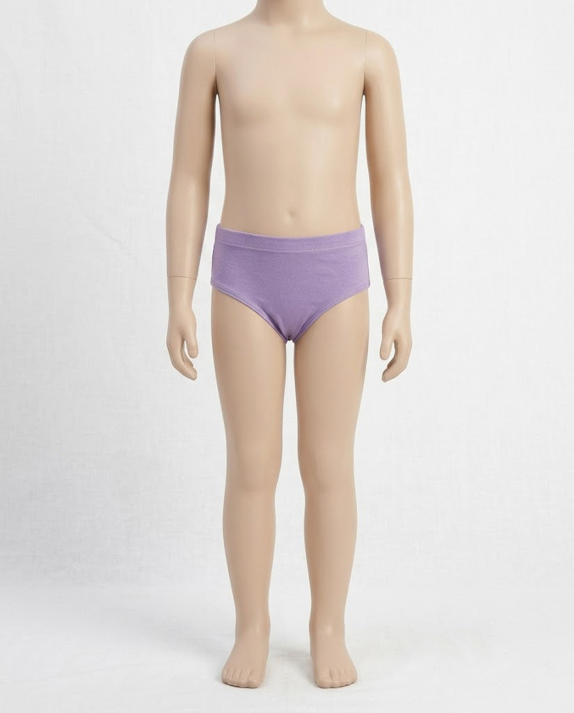 Naturally Dyed Cotton Brief Panty For Girls | Gentle Everyday comfort | Full Coverage | Muted Lilac | Eco Hue