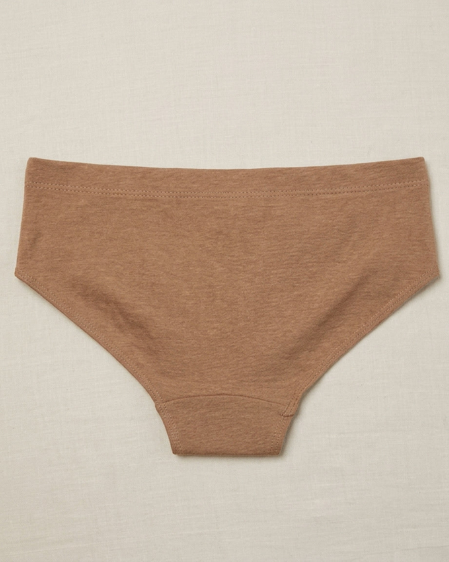 Naturally Dyed Cotton Brief for Boys | Gentle Everyday comfort | Full Coverage | Clay Brown | Eco Hue